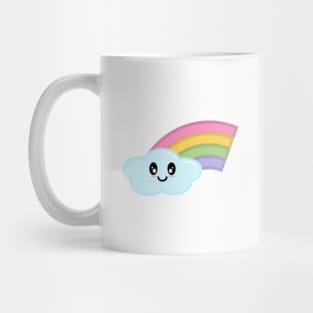 Kawaii Cute Happy Rainbow Mug